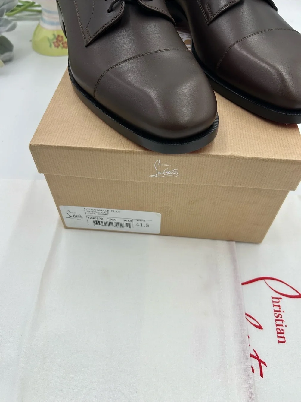 Men's Christian Louboutin CORTOMALE Leather Oxford's size 41.5/8.5 made in Italy